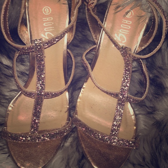 Pink glitter heels - Picture 1 of 1